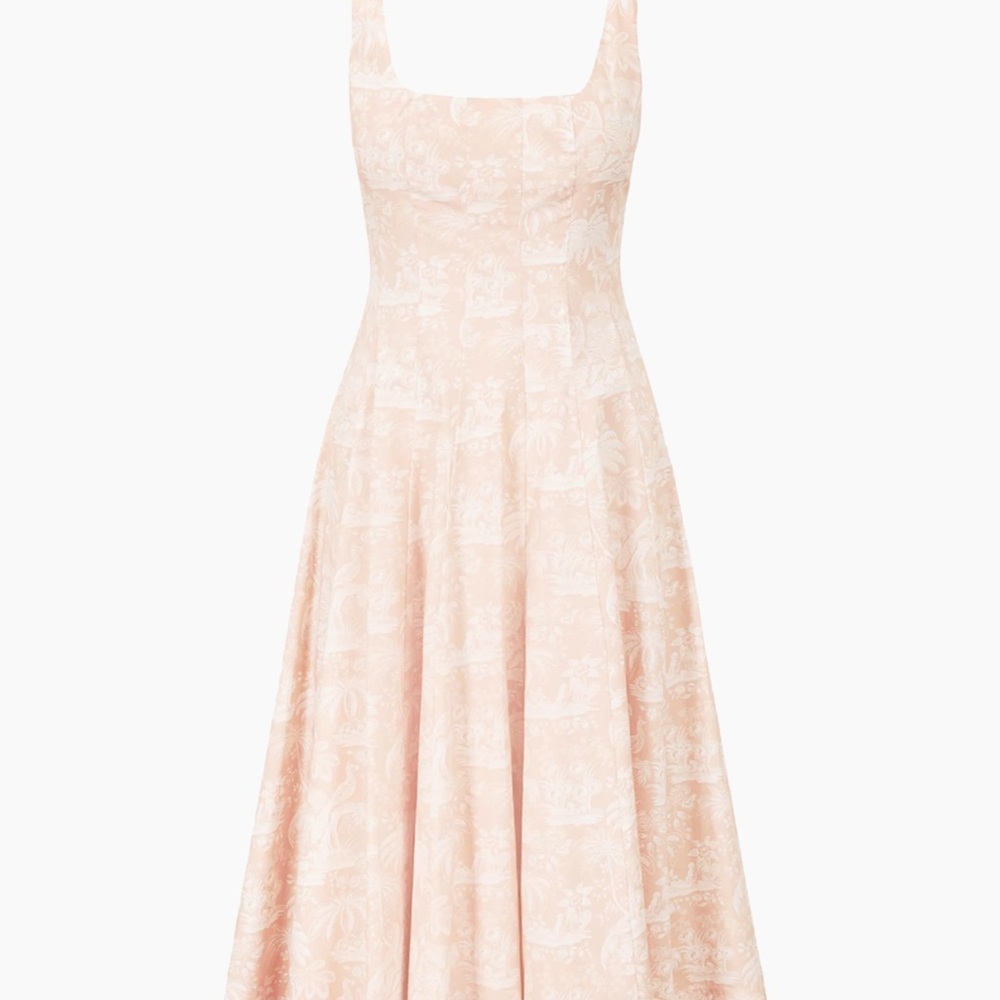 Staud Wells Cherry Blossom Toile Pink Pattern Size 8 NWT